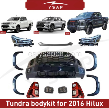 Kit de cuerpo Tundra de alta calidad para 2016 Hilux